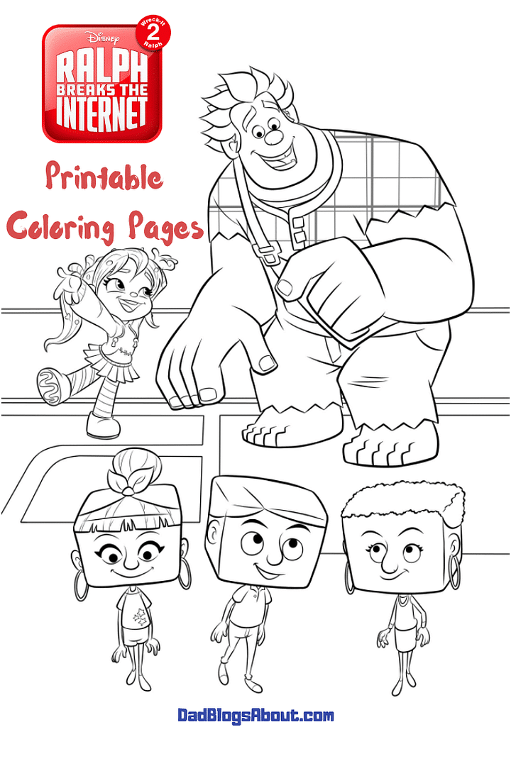 Keep the kids entertained with these Ralph Breaks The Internet: Wreck-It Ralph 2 free printable coloring and activity pages. More at DadBlogsAbout.com