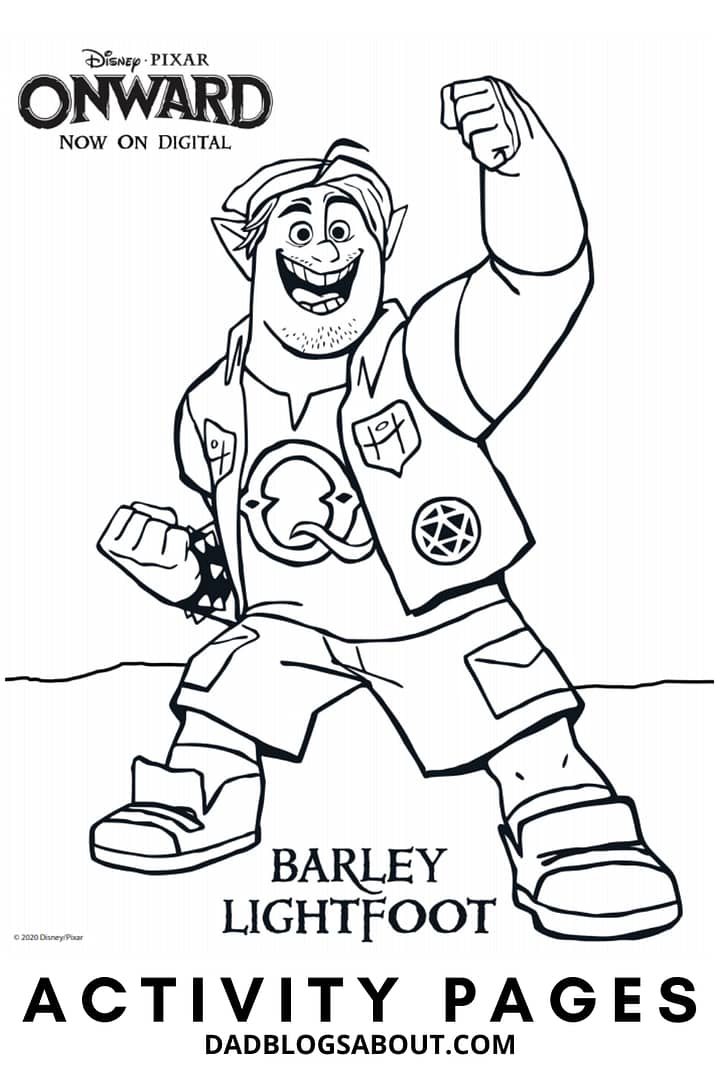 Check out these fun Disney and Pixar’s ONWARD activity & coloring pages. Onward is now available available to buy digitally and on Movies Anywhere and on Disney+ on April 3rd. More at DadBlogsAbout.com