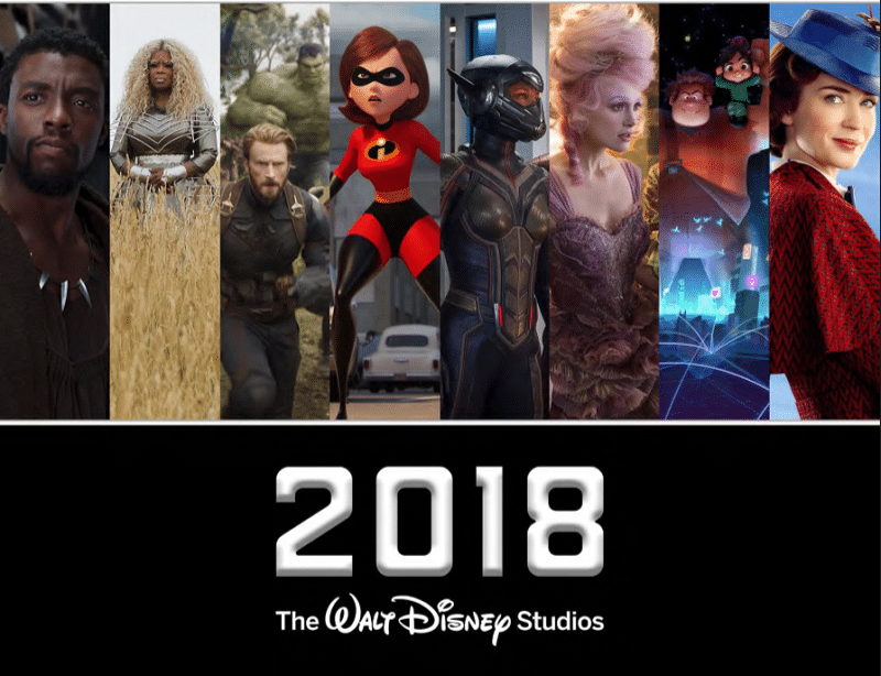2018 Walt Disney Studios Motion Pictures Slate. More at DadBlogsAbout.com